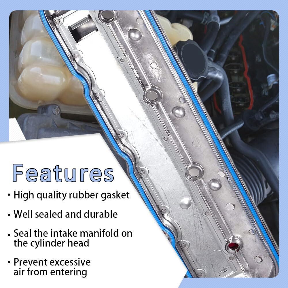 Valve Cover Gasket Set For Chevy Silverado Suburban Tahoe Trailblazer 4.8L 5.3L