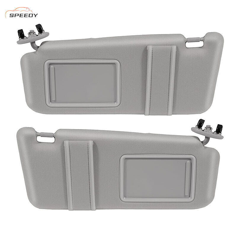 Fit For Toyota Camry 2007-2011 Gray Car Sun Visor Left & Right Side Sunroof Grey