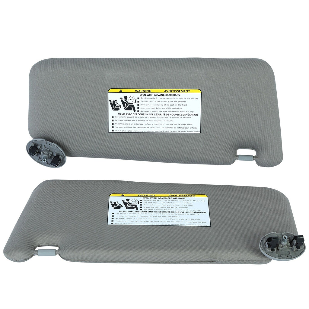 Fit For Toyota Camry 2007-2011 Gray Car Sun Visor Left & Right Side Sunroof Grey