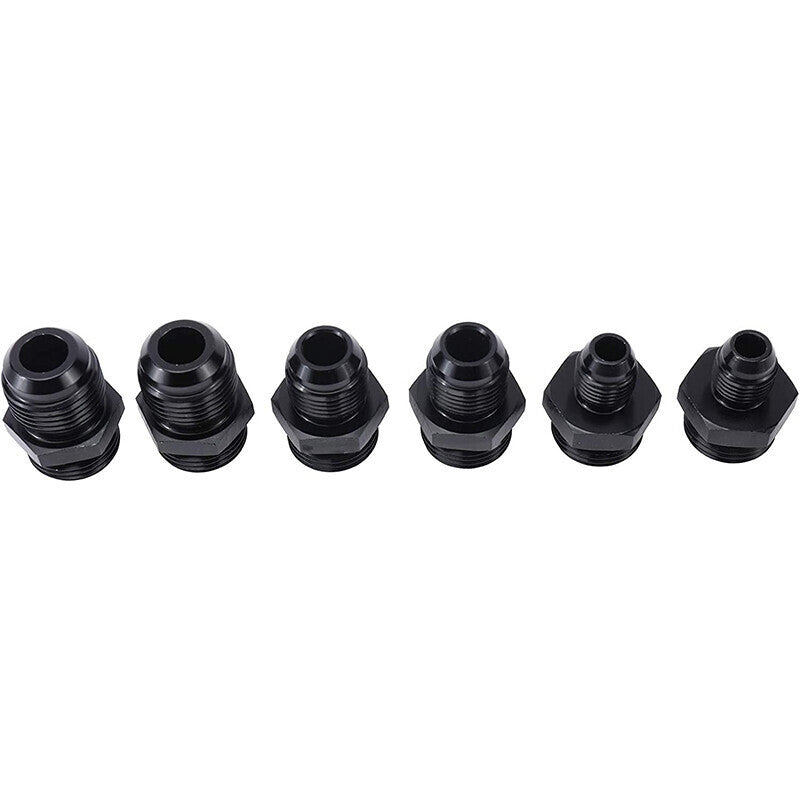 100 Micron Fuel Filter Inline 6AN 8AN Universal High Flow Billet Aluminium Black