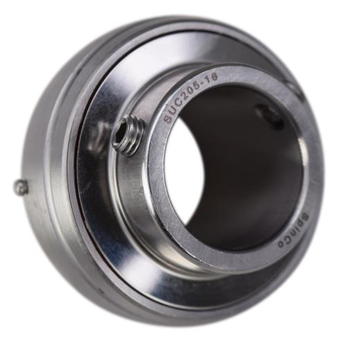 1" Stainless Steel Set Screw Locking Insert Bearing MUC205-16, SUC205-16