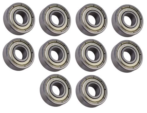 (10 Each) R4-ZZ Shielded Radial Ball Bearing 1/4 ID X 5/8 OD X 0.196" Wide