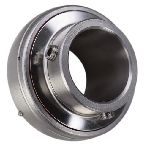 1-7/16" Stainless Steel Set Screw Locking Insert Bearing MUC207-23, SUC207-23