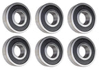 (6 Pack) 6305-2RS, 6305LLU, 305PP Sealed Radial Ball Bearing 25X62X17 SpinCo