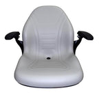 Gray Zero Turn Lawn Mower Seat Armrests Bobcat Dixie Snapper Toro Exmark Bad Boy