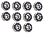 (10 Each) 1614-2RS Sealed Radial Ball Bearing 3/8 ID X 1-1/8 OD X 3/8 Wide