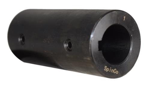 1" Solid Shaft Coupler w/ Keyway and Set Screws 4" Long