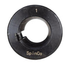 1" Solid Shaft Coupler w/ Keyway and Set Screws 4" Long