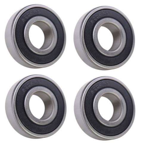 (4 Each) 6204-2RS, 6204LLU, 204PP Sealed Radial Ball Bearing 20X47X14 SpinCo