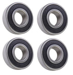 (4 Each) 6204-2RS, 6204LLU, 204PP Sealed Radial Ball Bearing 20X47X14 SpinCo