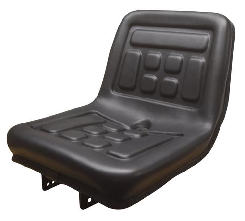High Back Compact Tractor Seat Black for Mitsubishi, Rhino, Satoh White & Yanmar