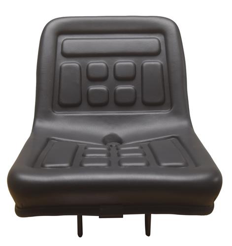 High Back Compact Tractor Seat Black for Mitsubishi, Rhino, Satoh White & Yanmar