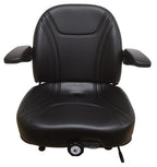 Zero Turn Turf Lawn Mower Seat w/ Armrests & Suspension John Deere Hustler Ect.