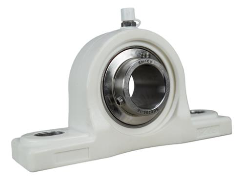 1" Stainless Steel Plastic Pillow Block Bearing MUCPPL205-16, BP-16, YAS-1-PT