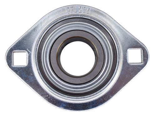 1-3/16" Pressed Steel 2 Bolt Flange Bearing SBSFL206-19, SBPFL206-19