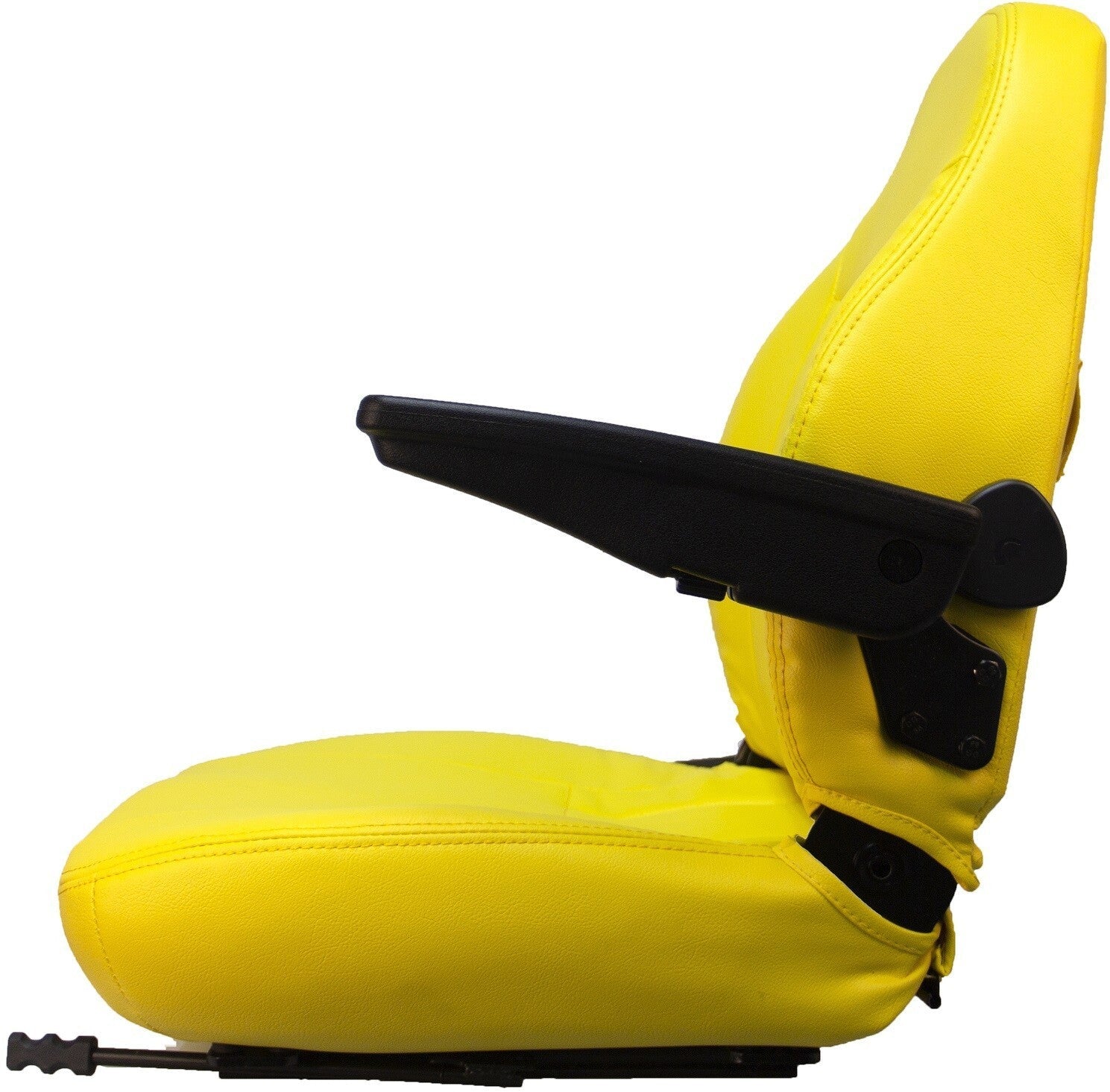 Zero Turn Turf Lawn Mower Seat Yellow w/ Armrests John Deere