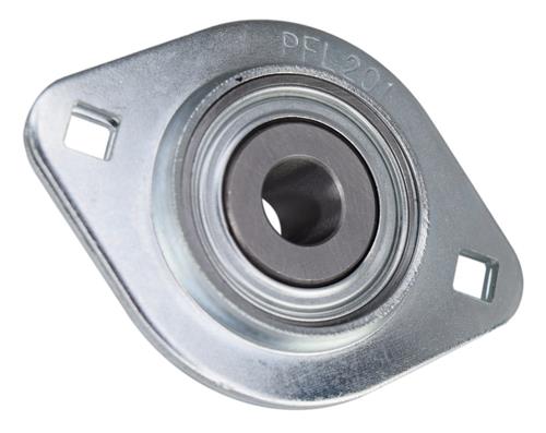 1/2" Pressed Steel Two Bolt Flange Bearing SBSFL201-08, SBPFL201-08, SBPFL201-8