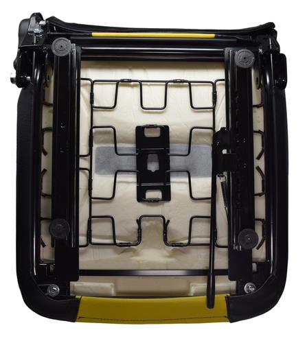 Yellow Zero Turn Mower Seat w/ Arm Rests and Slides John Deere Cub Cadet Hustler