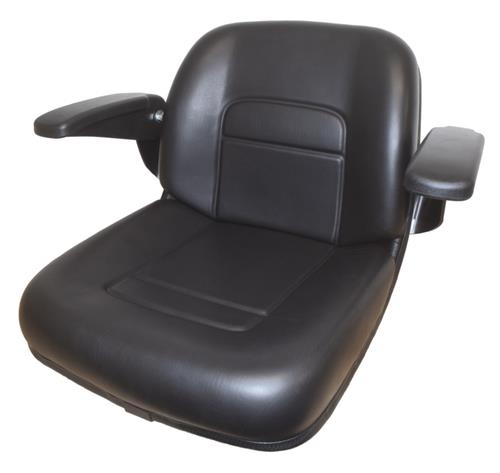 High Back Lawn Mower Seat w/ Armrests Black Cub Cadet, Dixie Chopper, Dixon