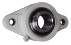 1-1/4" Stainless Steel Plastic Two Bolt Flange Bearing MUNCFL206-20, YCJT-1-1/4S