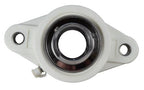 1-1/4" Stainless Steel Plastic Two Bolt Flange Bearing MUNCFL206-20, YCJT-1-1/4S