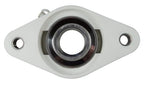 1-1/4" Stainless Steel Plastic Two Bolt Flange Bearing MUNCFL206-20, YCJT-1-1/4S