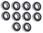(10 Each) 1623-2RS Sealed Radial Ball Bearing 5/8 ID X 1-3/8 OD X 7/16 Wide