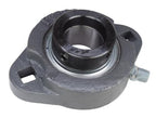 1" Ductile Iron Two Bolt Flange Bearing W/ Lock Collar SAFTD205-16G, GVFTD-1