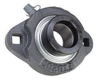 1" Ductile Iron Two Bolt Flange Bearing W/ Lock Collar SAFTD205-16G, GVFTD-1