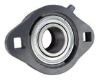 1" Ductile Iron Two Bolt Flange Bearing W/ Lock Collar SAFTD205-16G, GVFTD-1