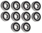 (10 Each) 6204-2RS-3/4, 6204LLU12, 204PP12 Sealed Radial Ball Bearing 3/4"X47X14