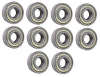 (10 Each) 6202-ZZ, 6202-2Z, 202SS Shielded Radial Ball Bearing 15X35X11 SpinCo
