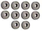 (10 Each) R2-ZZ Shielded Radial Ball Bearing 1/8 ID X 3/8 OD X 5/32 Wide SpinCo
