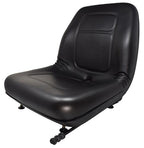 John Deere Skid Steer Black Seat with Slides 5575 6675 7775 8875