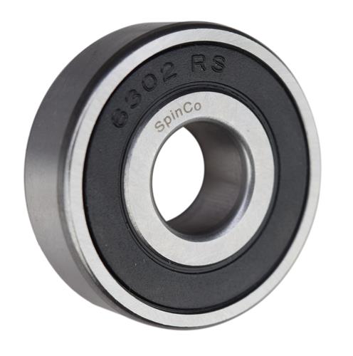 (2 Pack) 6302-2RS, 6302LLU, 302PP Sealed Radial Ball Bearing 15X42X13 SpinCo