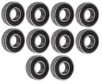(10 Each) 6001-2RS, 6001LLU, 6001DDU Sealed Radial Ball Bearing 12X28X8 SpinCo