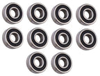 (10 Each) R4-2RS Sealed Radial Ball Bearing 1/4 ID X 5/8 OD X 0.196" Wide SpinCo