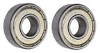 (2 Each) 6201-ZZ-1/2, 6201-2Z8, 201SS8 Shielded Radial Ball Bearing 0.5"X32X10