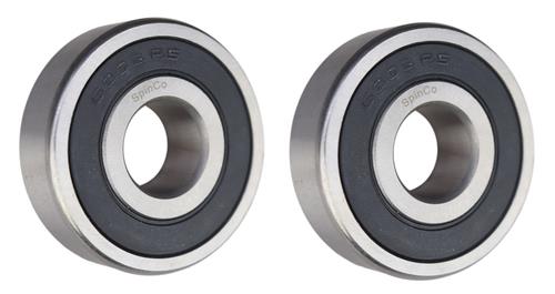 (2 Pack) 6303-2RS, 6303LLU, 303PP Sealed Radial Ball Bearing 17X47X14 SpinCo