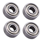 (4 Each) 1602-ZZ Shielded Radial Ball Bearing 1/4 ID X 11/16 OD X 1/4 Wide