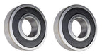 (2 Pack) 6305-2RS, 6305LLU, 305PP Sealed Radial Ball Bearing 25X62X17 SpinCo