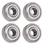 (4 Each) 1614-ZZ Shielded Radial Ball Bearing 3/8 ID X 1-1/8 OD X 3/8 Wide