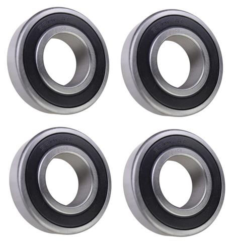 (4 Each) 6206-2RS, 6206LLU, 206PP Sealed Radial Ball Bearing 30X62X16 SpinCo