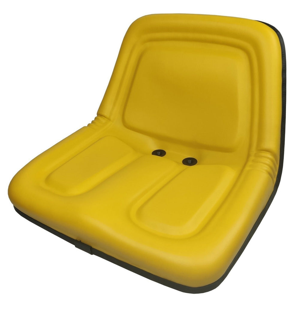 Deluxe Low Back John Deere Lawn Mower Garden Tractor Seat Yellow