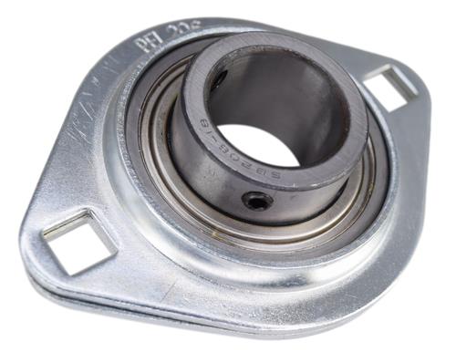 1-1/8 Pressed Steel Two Bolt Flange Bearing SBSFL206-18, SBPFL206-18
