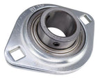 1-1/8 Pressed Steel Two Bolt Flange Bearing SBSFL206-18, SBPFL206-18