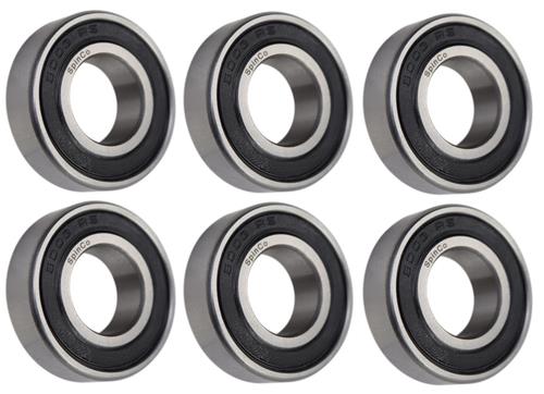 (6 Each) 6003-2RS, 6003LLU, 6003DDU Sealed Radial Ball Bearing 17X35X10 SpinCo