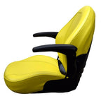 John Deere Lawn Mower Seat w/ Armrests Yellow X324, X340, X360