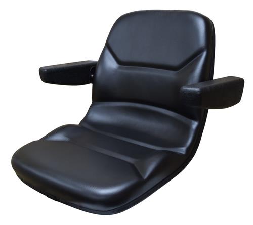Walker Mower Seat With Armrests Zero Turn High Back Black AGCO Cub Cadet