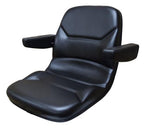 Walker Mower Seat With Armrests Zero Turn High Back Black AGCO Cub Cadet